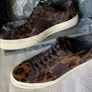 Tom Ford, men’s size 9 1/2 pony hair sneakers